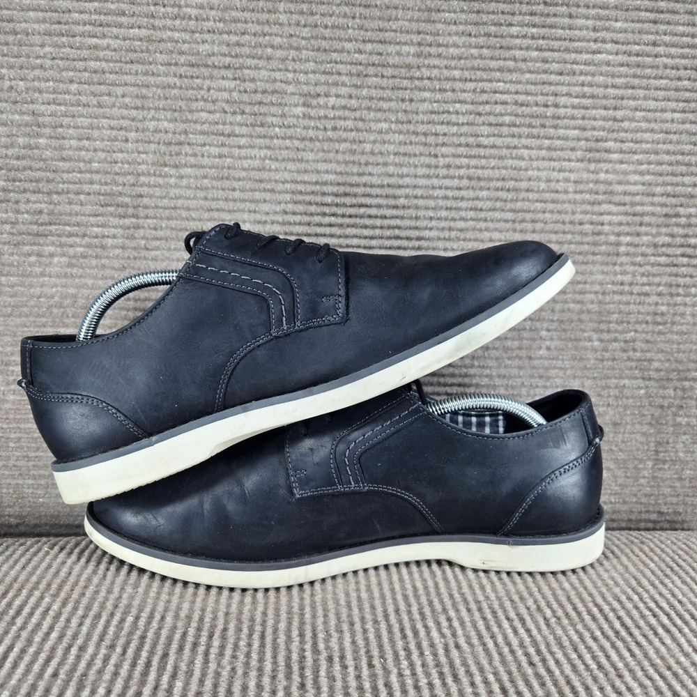 Sperry Mens 12M Navy Blue Leather STS22074 Lace Up Oxford Shoes‎